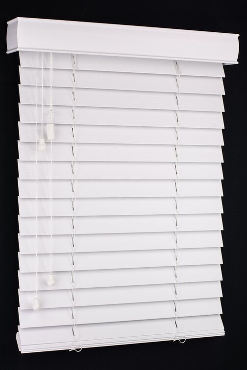 FREE BLIND CLEANER White, 105cm Trendi Pvc Wood Effect Venetian Window Blinds Home Office Easy Fit 